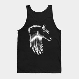 White Horse Sketch Tank Top